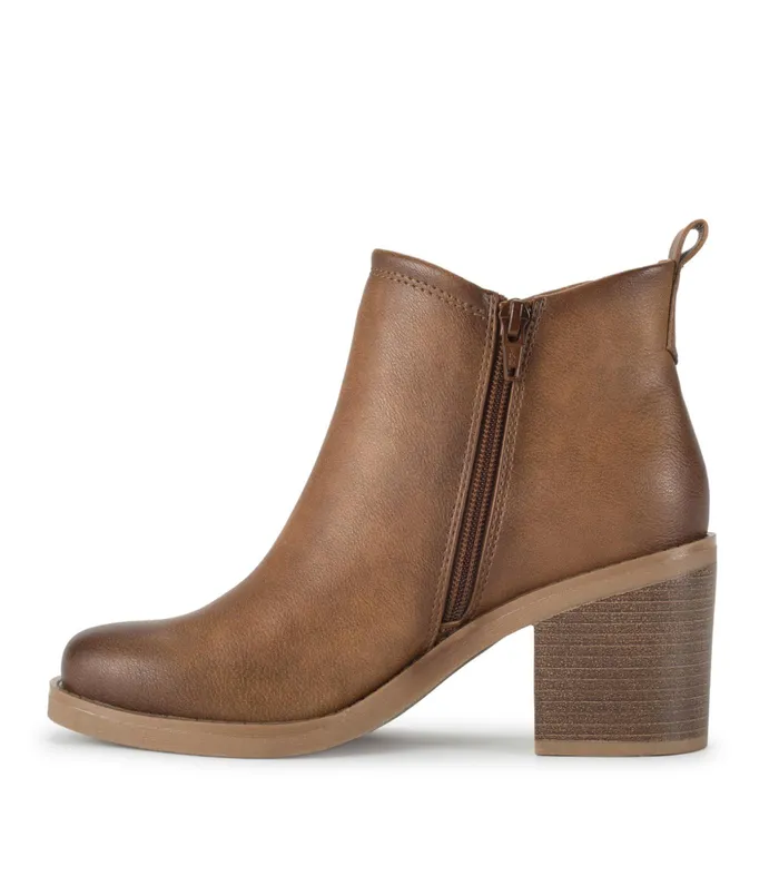 Women Baretraps Booties Maria Block Heel Bootie Auburn