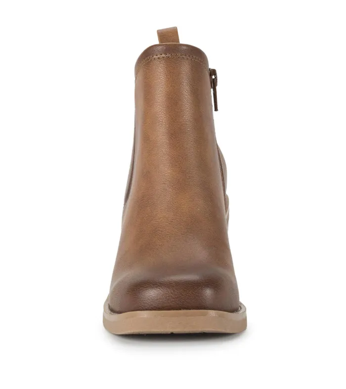 Women Baretraps Booties Maria Block Heel Bootie Auburn