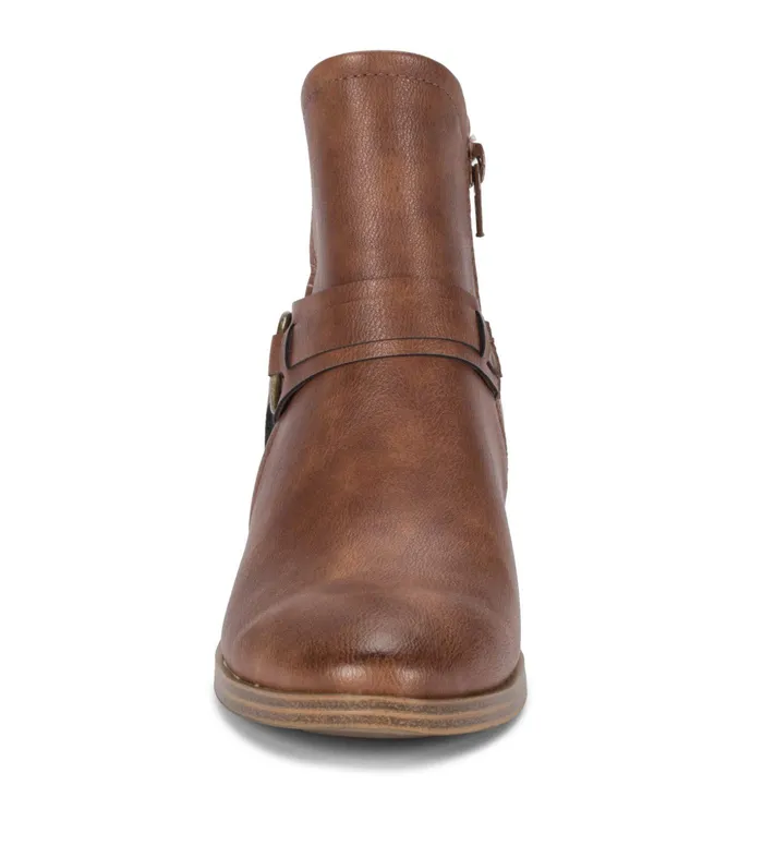 Women Baretraps Booties Marshall Block Heel Bootie Brush Brown