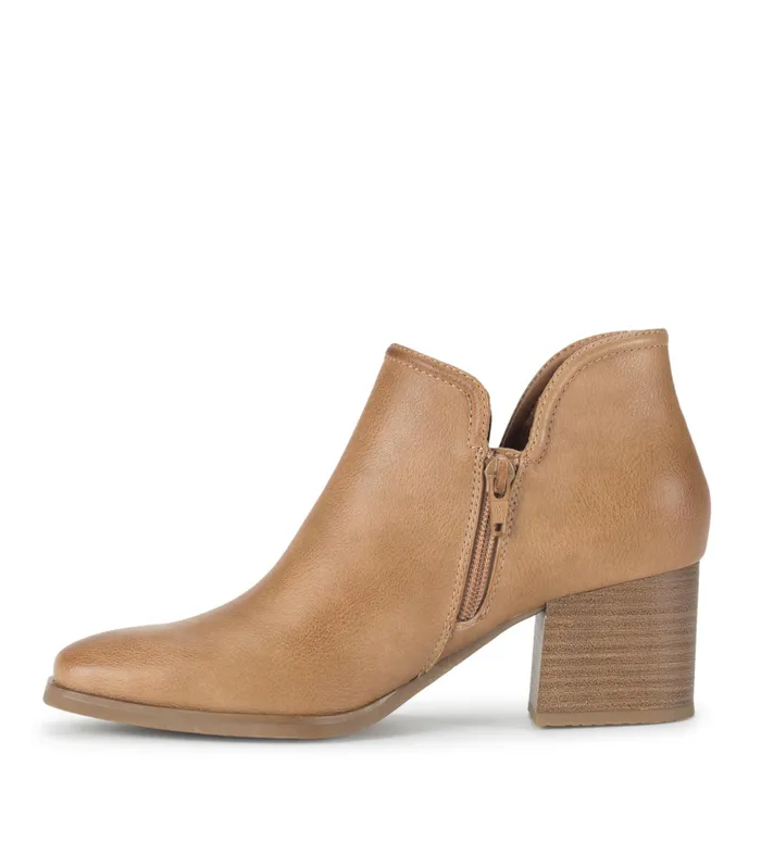 Women Baretraps Booties Tristen Ankle Bootie Salted Caramel