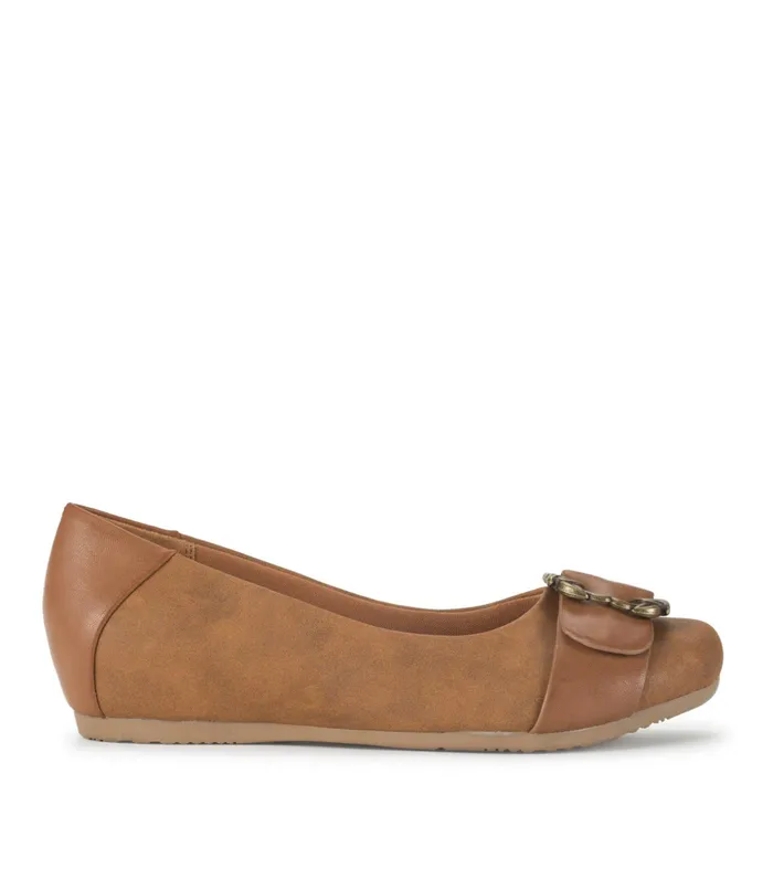 Women Baretraps Flats and Loafers Milady Flat Cognac