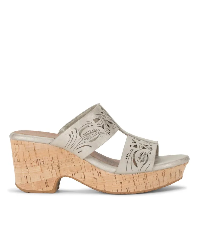 Women Baretraps Slides and Slip On Sandals Blenda Wedge Sandal Champagne