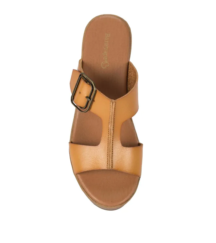 Women Baretraps Slides and Slip On Sandals Gwenney Block Heel Sandal Safari Yellow