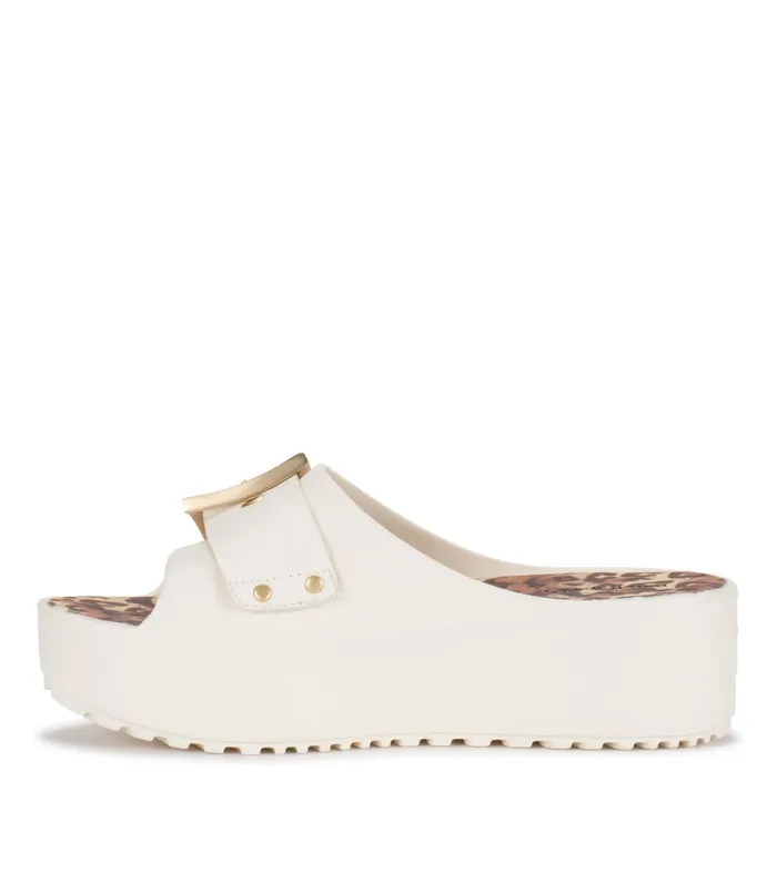 Women Baretraps Slides and Slip On Sandals Pacey Platform Sandal Creamblush