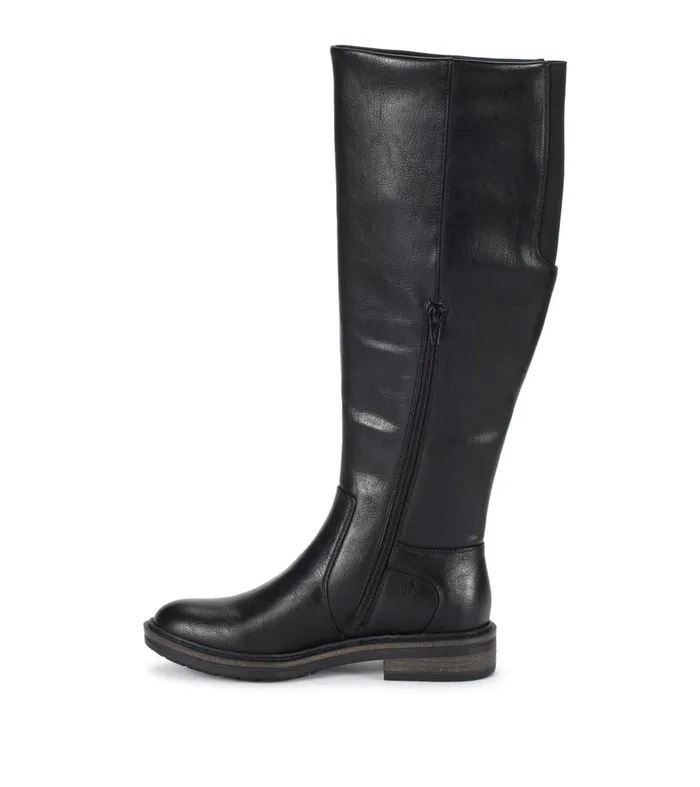 Women Baretraps Wide Calf Boots Autumn Wide Calf Riding Boot Black