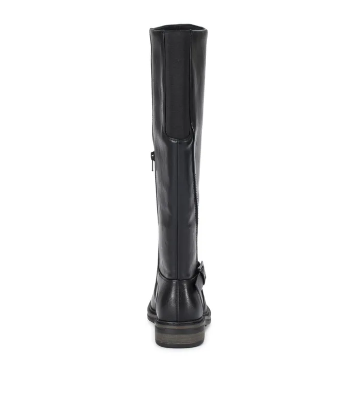 Women Baretraps Wide Calf Boots Autumn Wide Calf Riding Boot Black
