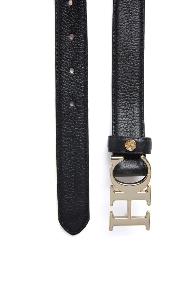 Women Belts Holland Cooper Atelier Slim Logo Belt Black Women Belts Holland Cooper Atelier Slim Logo Belt Black