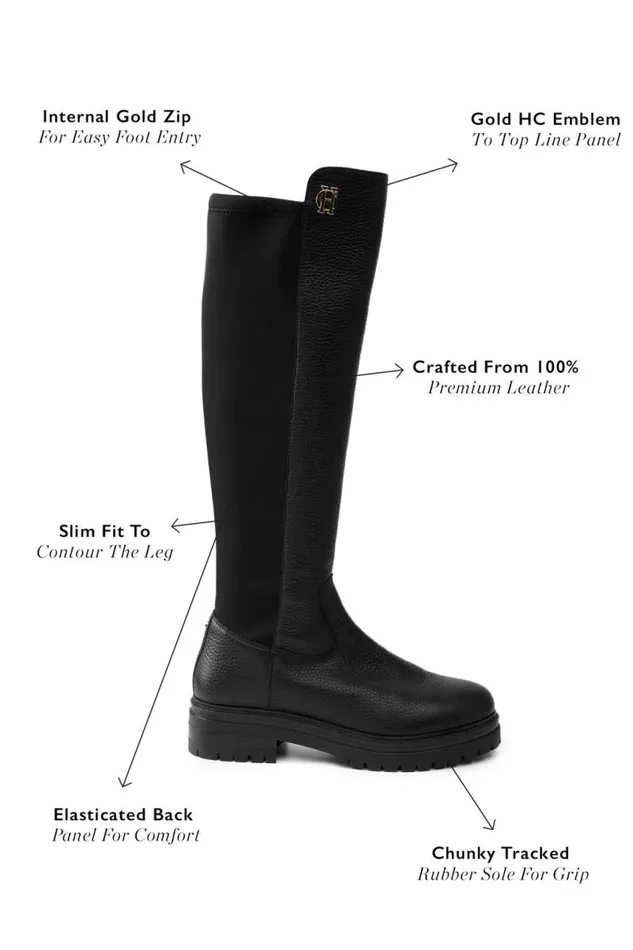 Women Boots Holland Cooper Albany Chunky Boot Black Women Boots Holland Cooper Albany Chunky Boot Black