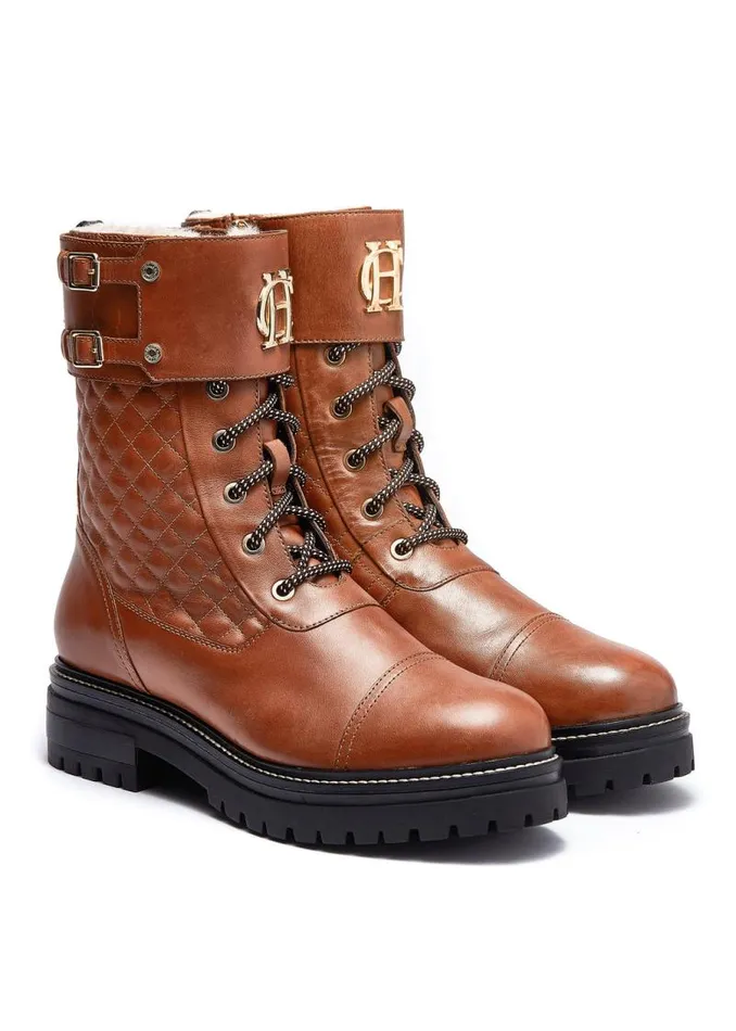 Women Boots Holland Cooper Camden Biker Boot Tan Women Boots Holland Cooper Camden Biker Boot Tan