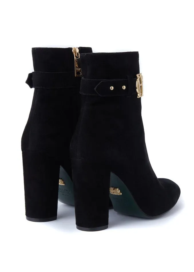Women Boots Holland Cooper Mayfair Suede Ankle Boot Black Women Boots Holland Cooper Mayfair Suede Ankle Boot Black