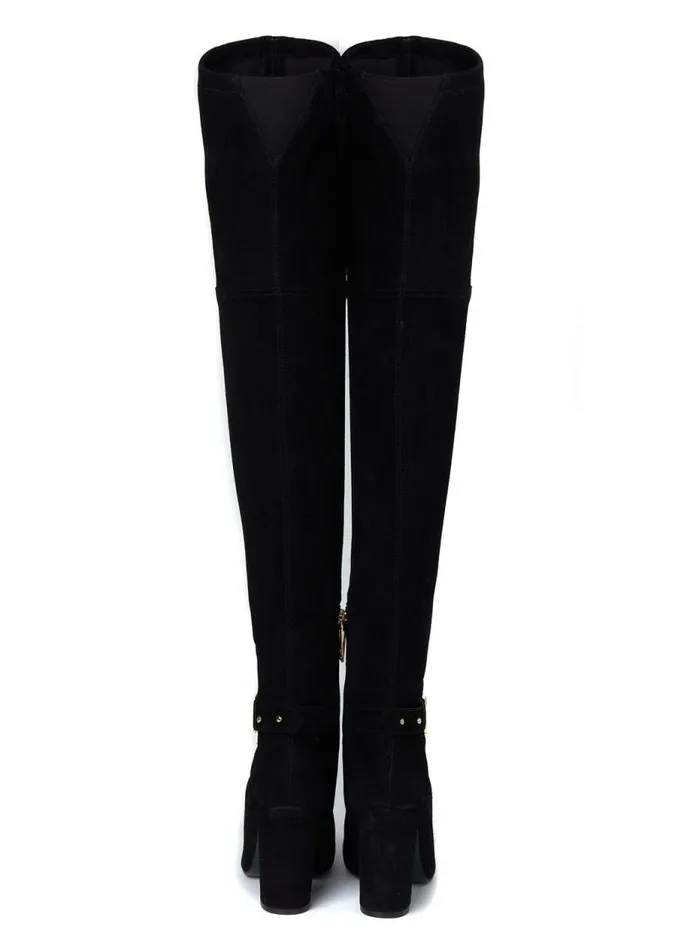 Women Boots Holland Cooper Sloane Over The Knee Boot Black Women Boots Holland Cooper Sloane Over The Knee Boot Black