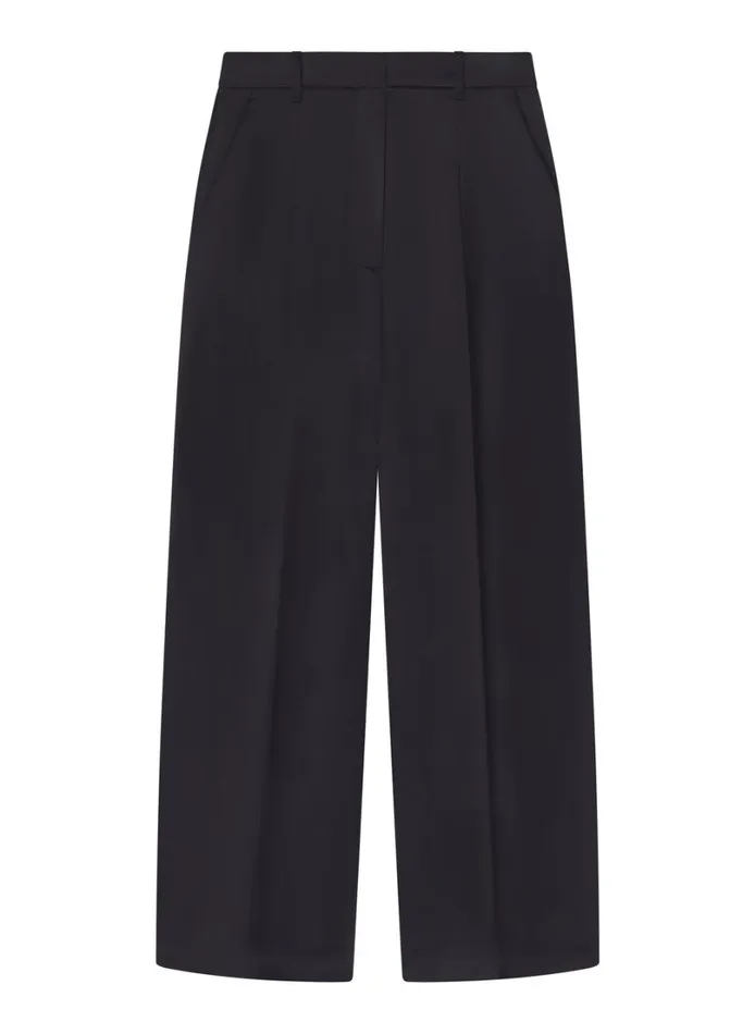 Women Bottoms ALC Ryder Satin Wide Leg Pant Deep Navy