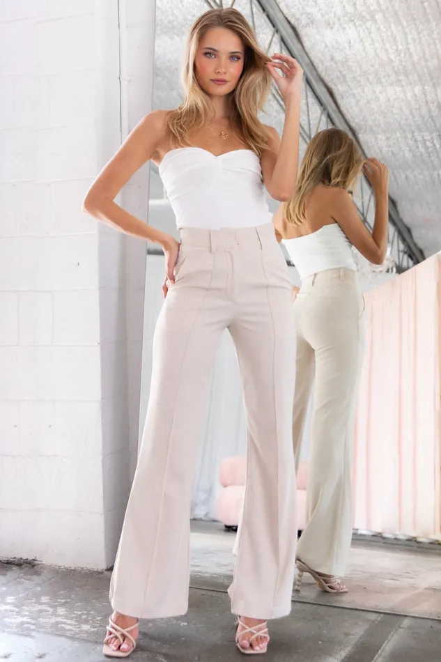 Women Burland Pant Beige Pants Petal and Pup