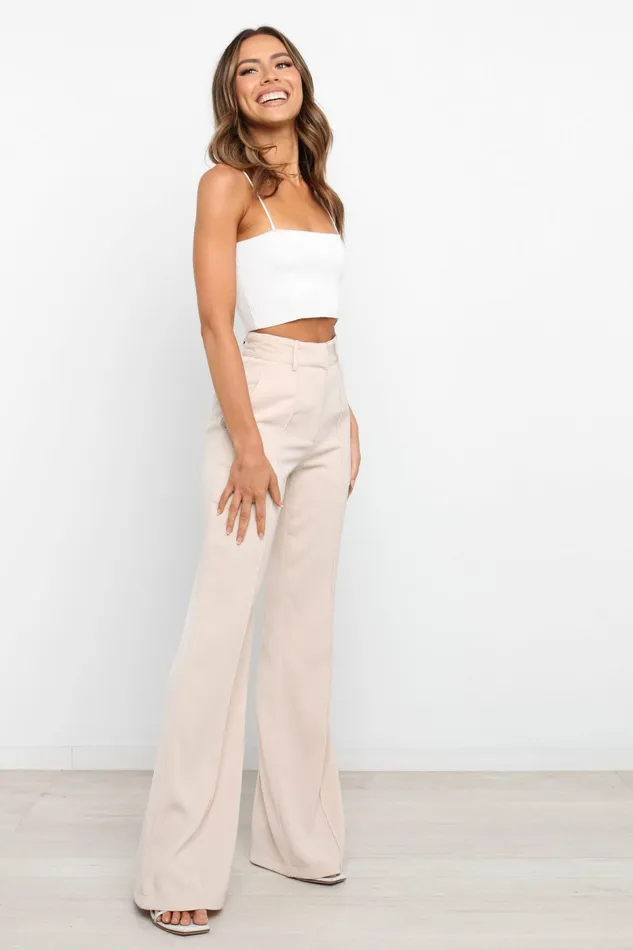 Women Burland Pant Beige Pants Petal and Pup