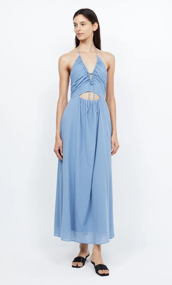 Women CALYPSO HALTER MAXI DRESS 8211 MERIDIAN BLUE Bec Bridge Maxi Dresses