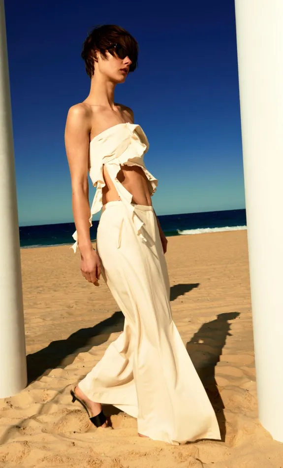 Women COASTLINER MAXI SKIRT 8211 CREAM Bec Bridge Skirts