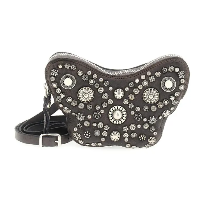 Women Diamante Grey Campomaggi Belt Bags