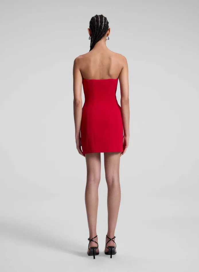 Women Dresses ALC Elsie Strapless Mini Dress Really Red