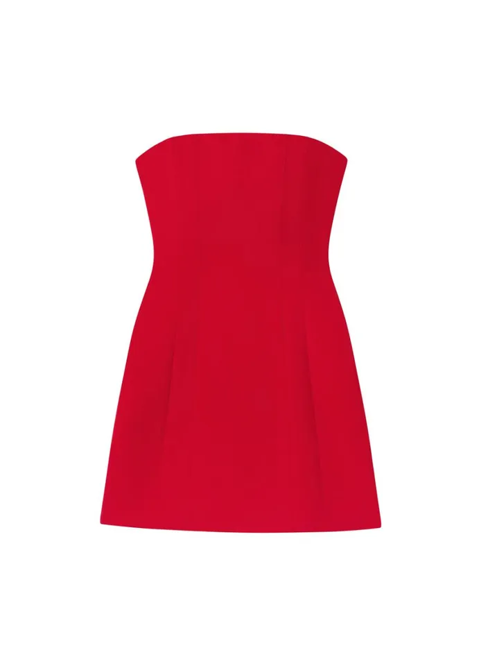 Women Dresses ALC Elsie Strapless Mini Dress Really Red
