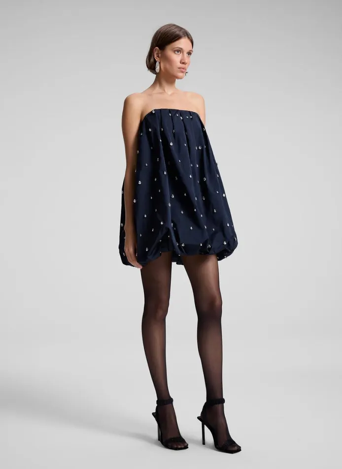 Women Dresses ALC Holly Strapless Embellished Mini Dress Navy