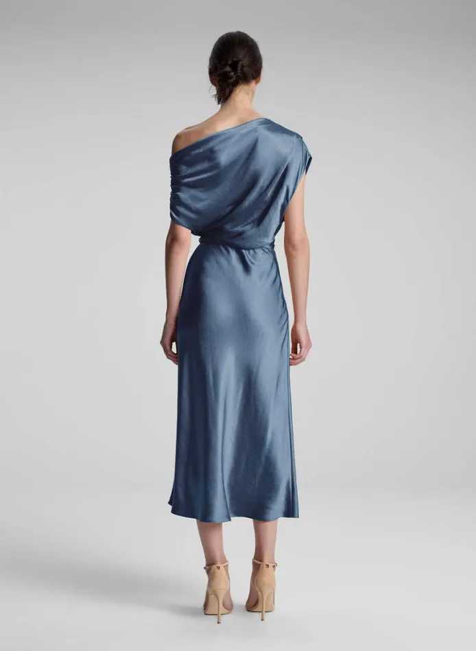 Women Dresses ALC Jasmine Satin Midi Dress Kyanite