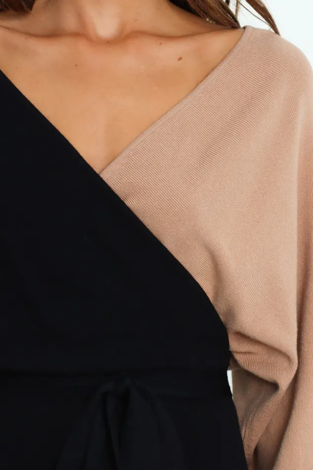 Women Dresses Petal and Pup Nate Dress BlackBeige