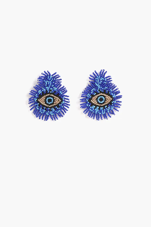 Women Earrings America and Beyond Smokey Eye Evil Eye Earrings