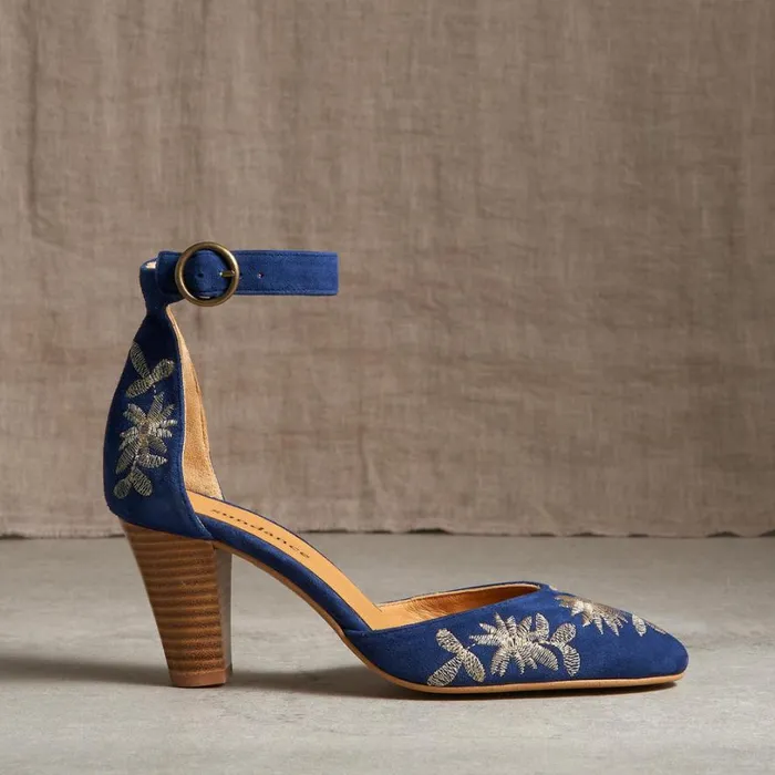 Women Ellory Heels Navy Sundance Catalog Shoes