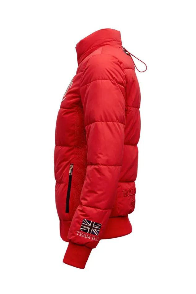 WomenEquestrian Jackets Holland Cooper Team Padded Jacket Heritage Red WomenEquestrian Jackets Holland Cooper Team Padded Jacket Heritage Red