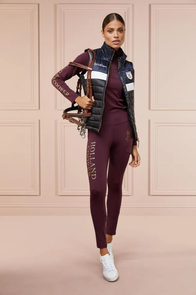 WomenEquestrian Leggings Holland Cooper Sport Legging Mulberry