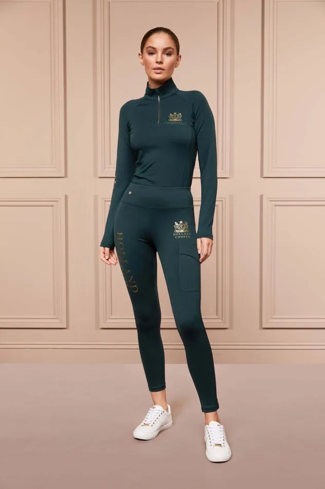 WomenEquestrian Leggings Holland Cooper Sport Legging Petrol