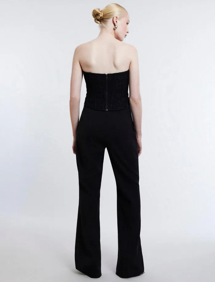 Women Essential Tailored Trouser Black BCBG Bottoms Women Essential Tailored Trouser Black BCBG Bottoms
