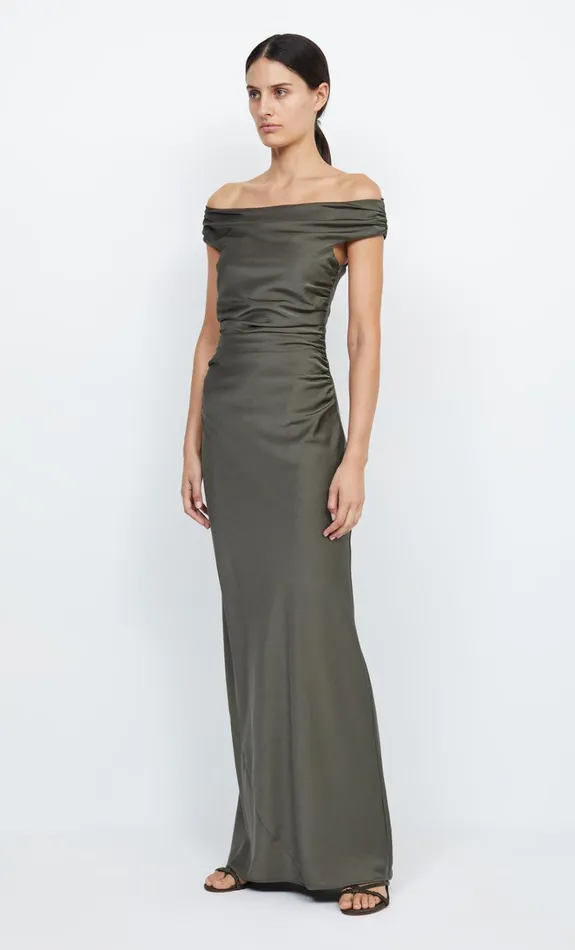 Women ETERNITY OFF SHOULDER MAXI 8211 DARK WILLOW Bec Bridge Prom Dresses