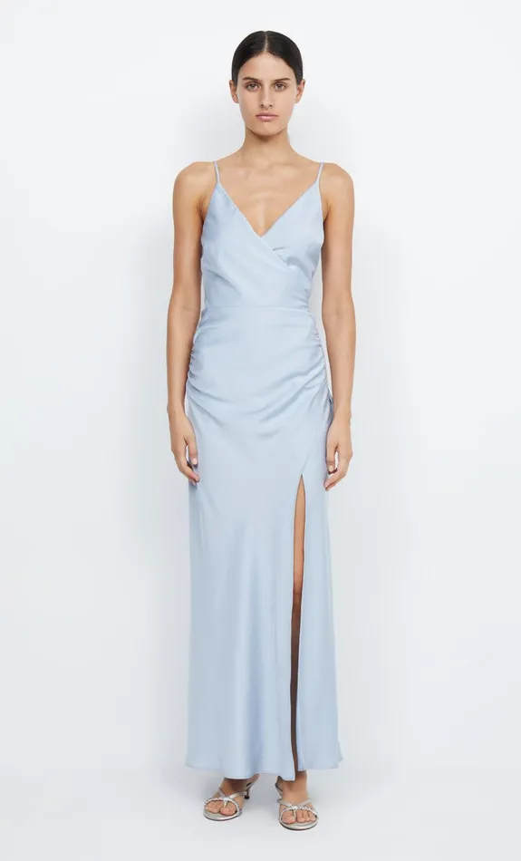 Women ETERNITY V MAXI DRESS 8211 DUSTY BLUE Bec Bridge Bridesmaid Dresses