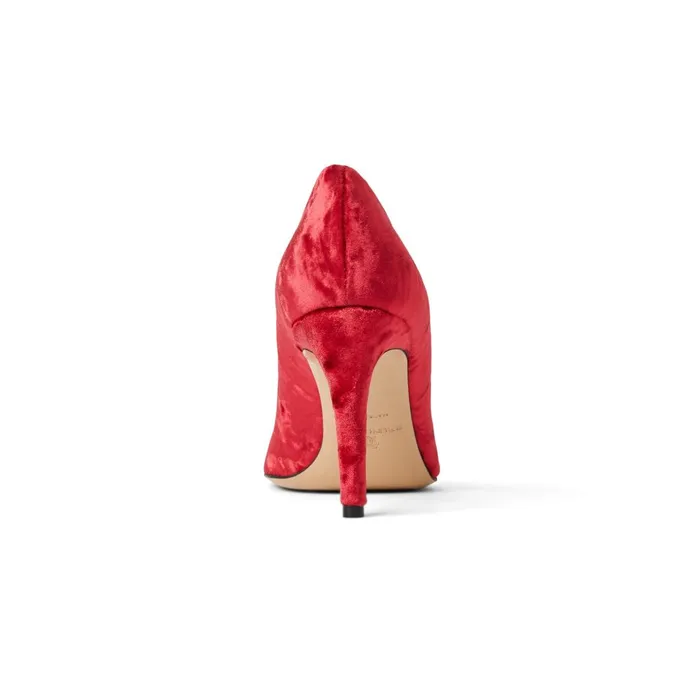 Women Evening Bruno Magli Telma Pointed Toe Pump Red Velvet Women Evening Bruno Magli Telma Pointed Toe Pump Red Velvet