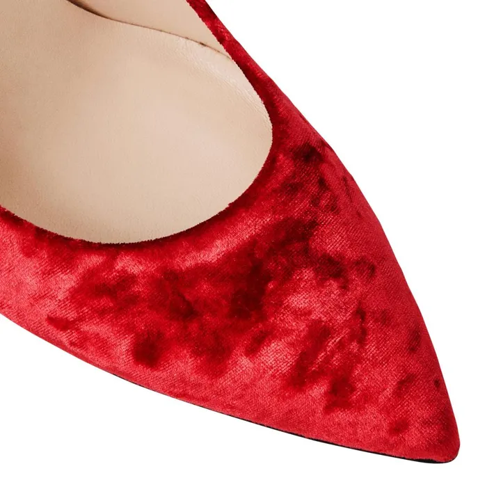 Women Evening Bruno Magli Telma Pointed Toe Pump Red Velvet Women Evening Bruno Magli Telma Pointed Toe Pump Red Velvet
