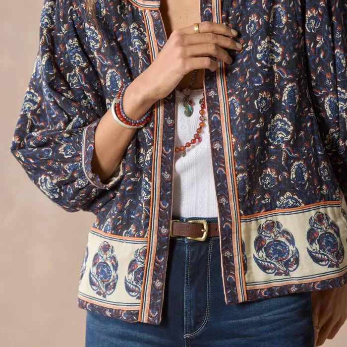Women Felicity Printed Jacket Midnight Sundance Catalog Jackets and Coats Women Felicity Printed Jacket Midnight Sundance Catalog Jackets and Coats