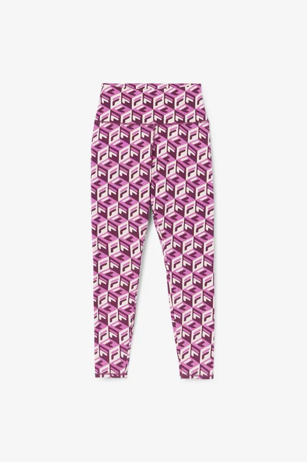 Women Fila Tights and Leggings Karteras 78 Tight Baton Rouge Potpourri Grape Wine