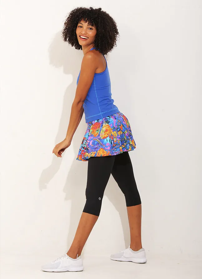 Women Flow Skirted Capri Fly Dona Jo Skirted Leggings and Capris