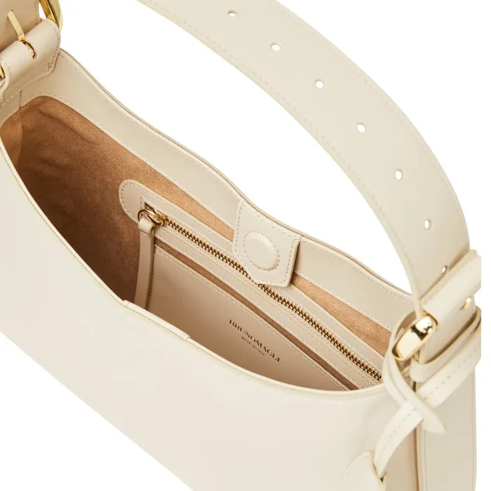 Women Handbags Bruno Magli Cora Mini Cream Nappa Leather