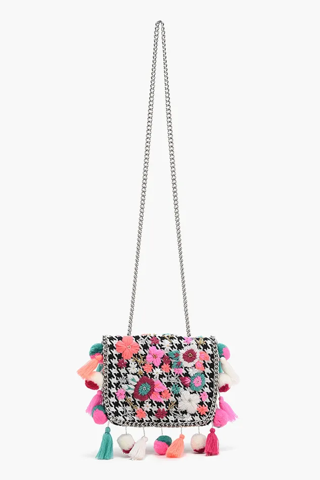 Women Happy Pop Floral Handbag Clutches America and Beyond