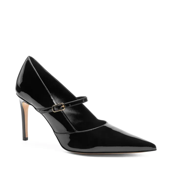 Women Heels Bruno Magli Prima Pump Black Patent