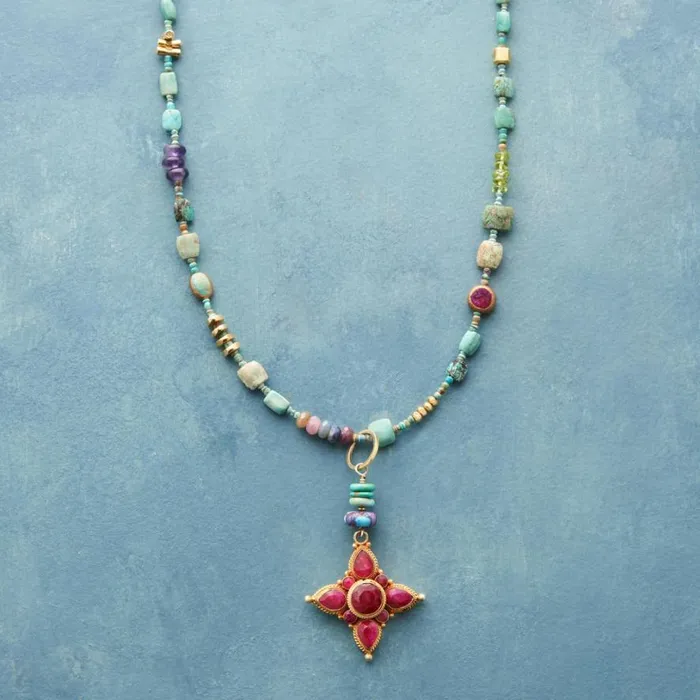 Women Holding Court Necklace Sundance Catalog Necklaces
