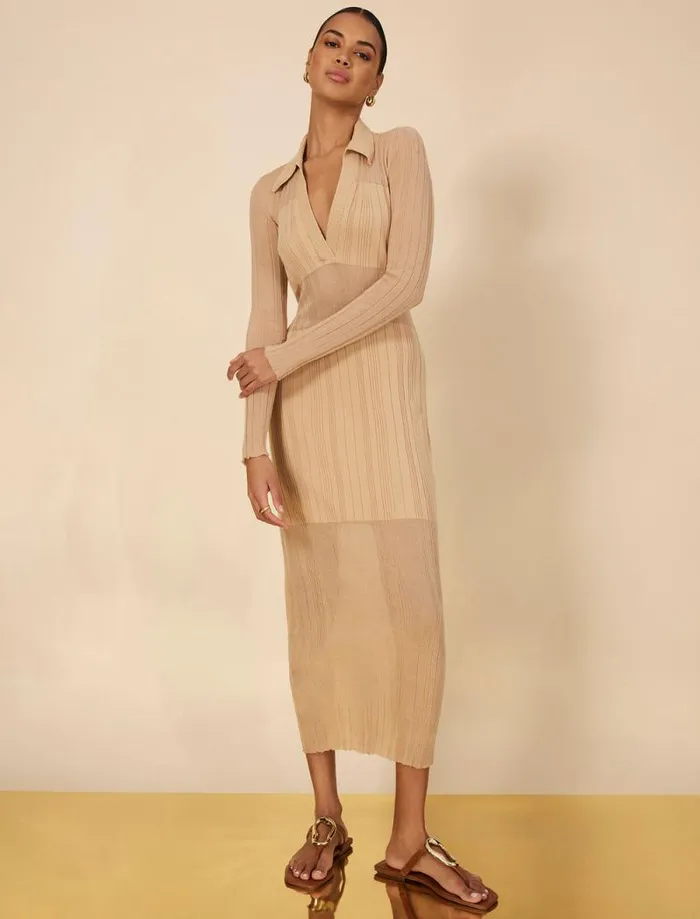 Women Honora Knit Dress Neutral BCBG Dresses