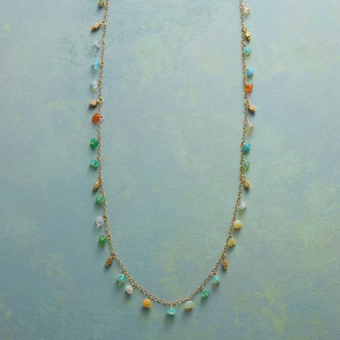 Women Hues Of Opal Necklace Sundance Catalog Necklaces