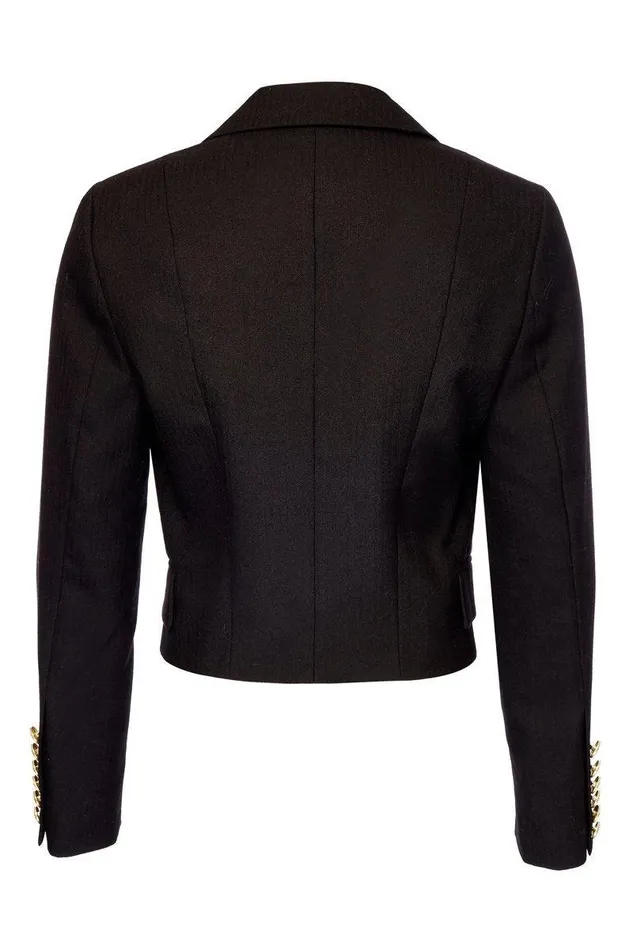 Women In Stock Tailoring Holland Cooper Brompton Jacket Black Barathea