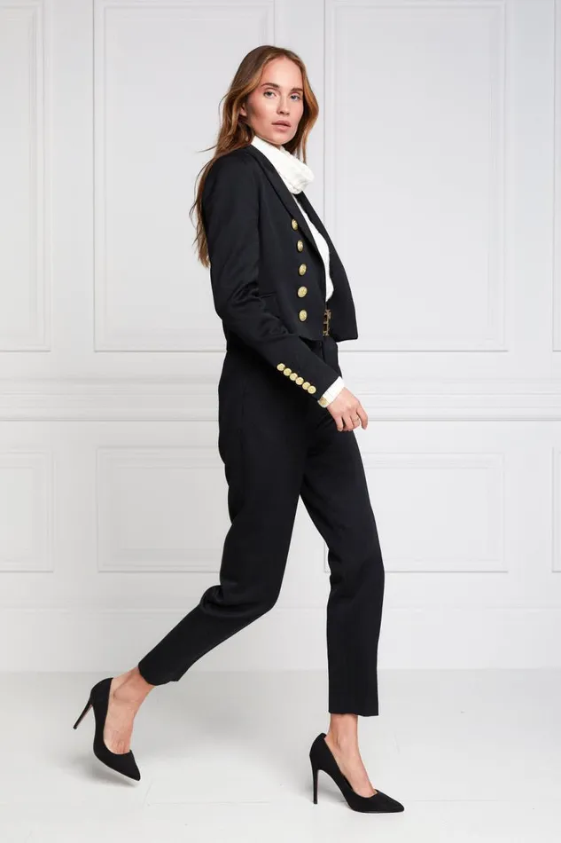 Women In Stock Tailoring Holland Cooper Brompton Jacket Black Barathea