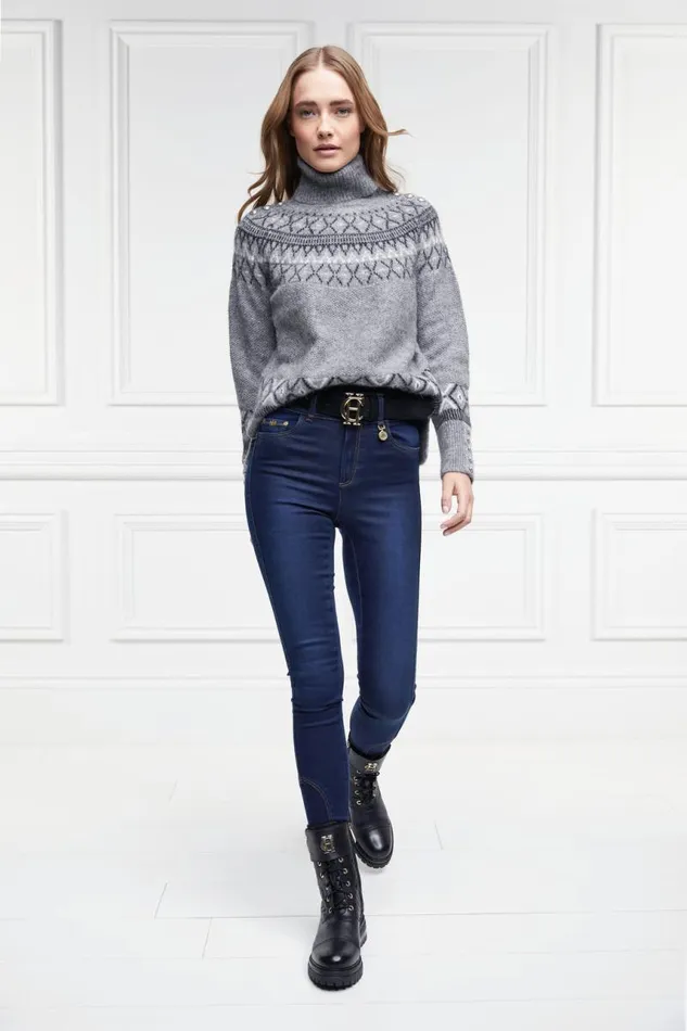 Women Jeans Holland Cooper 5 Pocket Jodhpur Jean Dark Indigo