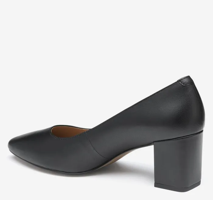 Women Johnston and Murphy Heels and Platform Wedges Vicki Pump Black Glove Leather