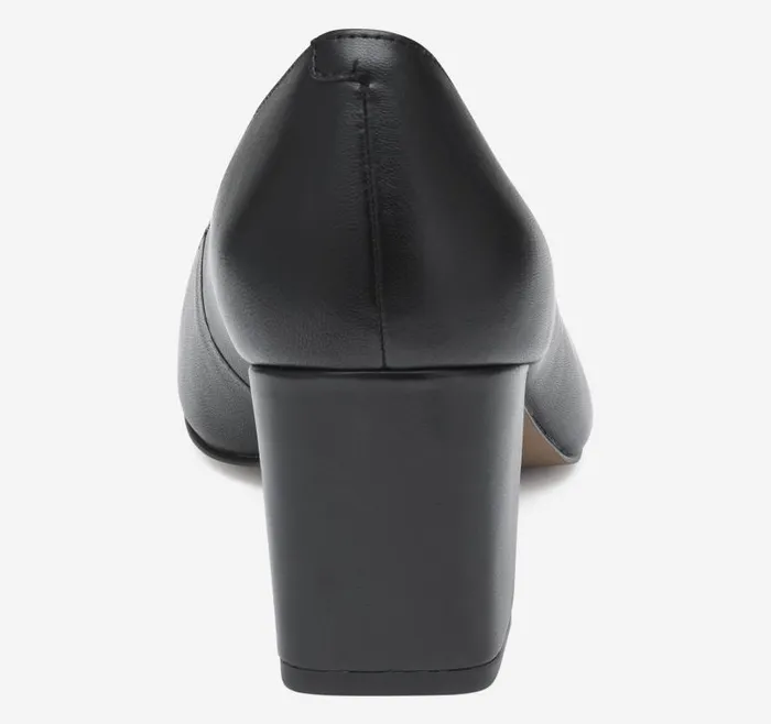 Women Johnston and Murphy Heels and Platform Wedges Vicki Pump Black Glove Leather